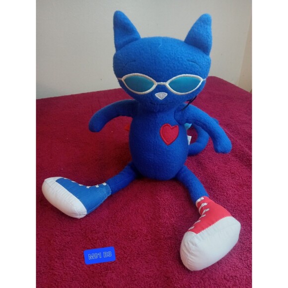 Pete the Cat 14" Plush stuffed toy 2010 Merrymakers James Dean Good Condition - Picture 1 of 5